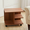 Rolling Printer CPU Cart Stand Open Shelves Storage Cabinet Utility Home Office