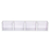 Modern Wall Mount Storage Shelf CD Media Storage Rack Wooden 4 Unit Practical