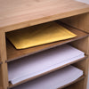 Bamboo Desktop File Sorter A4 Office Document Organiser Storage 8 Compartments,