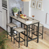 3PC Bar Table and Stools Kitchen Breakfast Dining Room Furniture LBT015B02