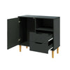 New Small Sideboard Cupboard Display Cabinet Storage with 2 Drawers & 1 Doors