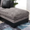 Modern 2, 3 Seater Grey Black Sofa Chair Armchair with Pillows Footstool Option