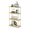 Furinno 18028 Turn-S-Tube 4-Tier Multipurpose Shelf Display Rack Square Tube