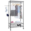 Large Clothes Rail Hanging Coat Stand Shoe Rack Shelf Storage Double Layer