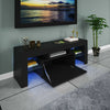 Modern TV Unit Cabinet Sideboard Cupboard Matt Body & High Gloss Doors LED Light