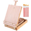 Portable Artist Table Desk Wooden Drawers Top Easel Stand Sketch Box Painting UK