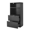 Filing Cabinet Freestanding Display Cabinet Filing Cabinet with 2 Drawer 1 Shelf