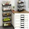 3-5 Tier Slim Slide Out Kitchen Cart Trolley Bathroom Storage Spice Fruit Holder