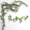 Outdoor Home Trailing Flower 7FT Artificial Wisteria Vine Garland Plants Hanging