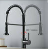 Kitchen Sink Mixer Tap Black Copper Faucet Mono Taps Swivel Pull Out Spray Spout