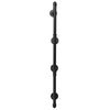2x 3 Tiers Industrial Iron Pipe Shelf Retro Wall Mounted Shelving without board