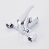 Modern Bath Shower Mixer Taps Deck Mounted Chrome Valve Bar Tap Handset & Hose