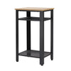 Modern Side Table with 2-Tier Shelves End Table for Bedroom, Living Room