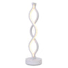 LED Table Lamp Dual Spiral Desk Lamp Warm White Modern Reading Light Bedside USB