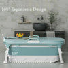 Folding Bathtub Adult Kid Portable Spa Sauna Bath Bucket Soaking Water Tub
