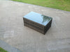 Rattan oblong coffee table patio outdoor garden furniture in 3 color