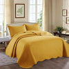 Luxury Quilted Bedspread Throw Set 3 PCs Sofa Bed Cover Single Double King Size