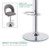 2x Modern Chrome & Gas Lift Swivel Velvet Kitchen Breakfast Bar Stool UK