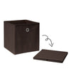 Pack of 2/4/6 Eyelet Foldable Storage Cubes Boxes Home Organization Collapsible
