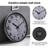 Wall Clock Illuminated / Solid Numerals Silent Retro Chic Decor 12-13inch Clocks