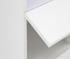 WALL MOUNTED TALL SHELF UNIT CUPBOARD CABINET WITH LED WHITE