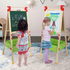 Children Two Sided Easel BlackBoard Magnetic WhiteBoard with Storage Tray & Kits