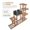 Strong 5 Tier Wooden Plant Stand Flower Pot Storage Rack Indoor Garden Bedroom