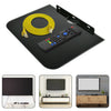 1 Tier Black Glass Floating Wall Mount Shelf DVD Player Sky Box Game Console