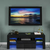 Modern TV Cabinet Sideboard Storage Cupboards 2 Drawers 1 Doors RGB LED Lights