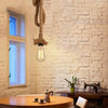 1M Ceiling Light Hanging Lamp Retro Vintage Rustic Hemp Rope Pendant Lights
