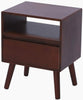 Vintage Side Cabinet Rustic Wood Shelving Storage Small Table Lamp Plant Stand
