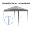 2mx2m Heavy Duty Pop-up Gazebo Waterproof Adjustable Folding Canopy Instant Tent