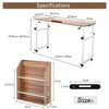 Computer Lap Table Desk Wood Study Office Home Workstation Over Bed Tray