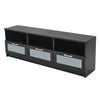 Modern TV Unit Stand TV Cabinet 3 Drawer Storage Sideboard Media Livingroom