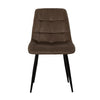2× Modern Kitchen Dining Chairs Velvet Padded Seat Office Living Room Chair Set