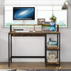 PC Computer Desk Writing Study Table Office Home Workstation Wooden & Metal