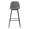 2X Bar Stools PU/ Velvet/ Fabric Breakfast Stool Chairs Kitchen Pub Grey Brown