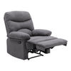 Manual Recliner Armchair PU/Velvet Sofa Reclining Chair with Adjustable Footrest