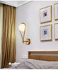 LED Nordic Brass Glass Wall Lamp Simple Personality Living Room Corridor Bedside