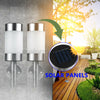 2X Stainless Steel Solar LED Wall Lights Fence Door Security Lamp Outdoor Garden