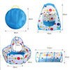Portable 3 in 1 Children Kids Baby Play Tent Tunnel Ball Pit Playhouse Pop Up UK