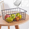 2pcs Iron Storage Basket Metal Wire Mesh Basketry Bathroom kitchen Tray Desk UK