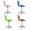 Cushioned Computer Desk Office Chair Chrome Legs Lift Swivel Small Adjustable