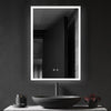 600x900mm Rectangle Bathroom LED Mirror Wall Mounted Fogless Mirror Touch Switch