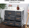 Fabric Chest of Drawers 7 Drawer Dresser Storage Cabinet Stand Bedroom Furniture