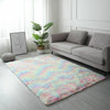 Soft Fluffy Hairy Carpet Bedroom Balcony Rectangular Rug Faux Fur Carpet Mat UK