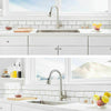 Kitchen Sink Mixer Tap Fauce Swivel Spout Pull Out Spray Single Lever Basin Mono