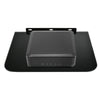 1 Tier Black Glass Floating Wall Mount Shelf DVD Player Sky Box Game Console