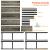 5Tier Metal Wall Rack Leaning Ladder Shelf Bookcase Display Storage Unit Cabinet