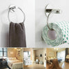 Toilet Roll Holder and Towel Ring Set Round Chrome Bath Fitting Wall Mounted MU